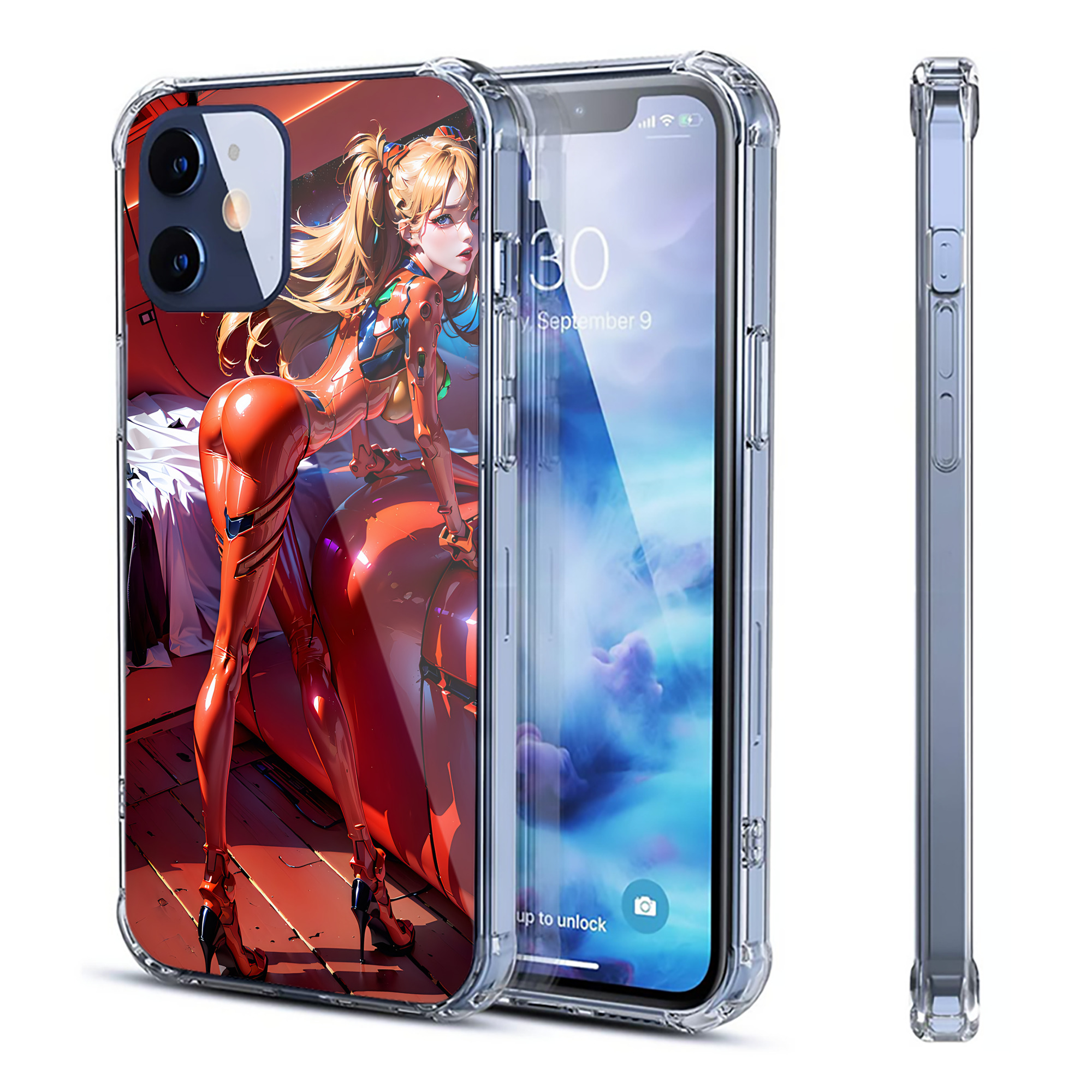 （画像用） EVA 新世紀エヴァンゲリオン 【iPhone 12シリーズ対応】透明スマホケース（クリアソフトケース）